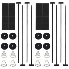 2 Sets Automotive Fan Mounting Kit Radiator Fan Zip Ties Electric Transmission Cooler Mounting Kit Car Radiator Cooling Fans Mount for Universal Car Vehicle