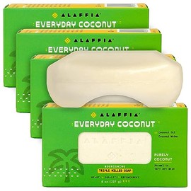 Alaffia Jabón Coco Everyday Corporal Aceite Natural Manteca Karité Extractos Plantas Aromáticas