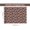 WRAPAHOLIC Dog Christmas Wrapping Paper Roll - Mini Roll -