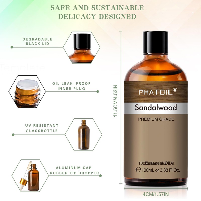 PHATOIL Sandalwood Aroma Oil 100ml Essential Oil Pure Oil Gift