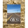 Route 66 Laser Engraved Wood Picture Frame Portrait (4 x