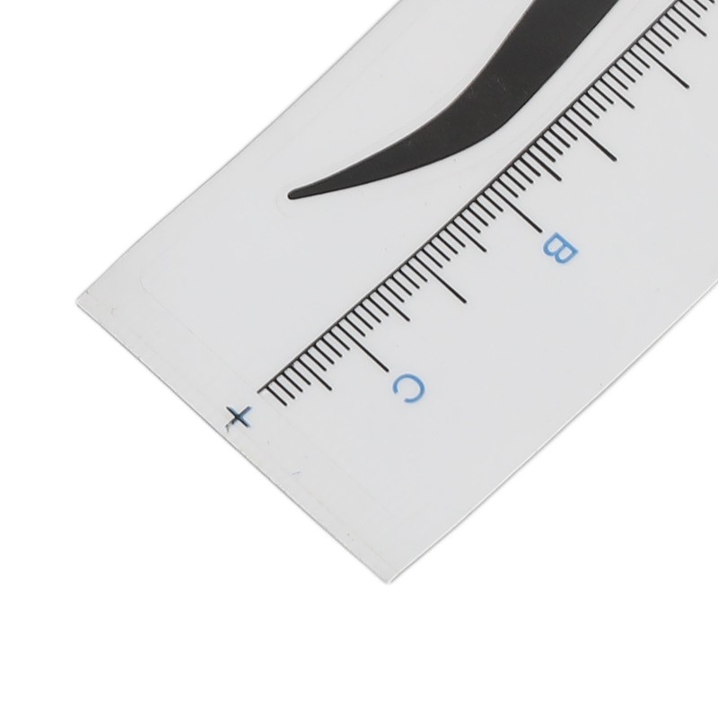 150PCS Eyebrow Stencil Ruler Clear Scale Transparent Eyebrow Shape Positioning