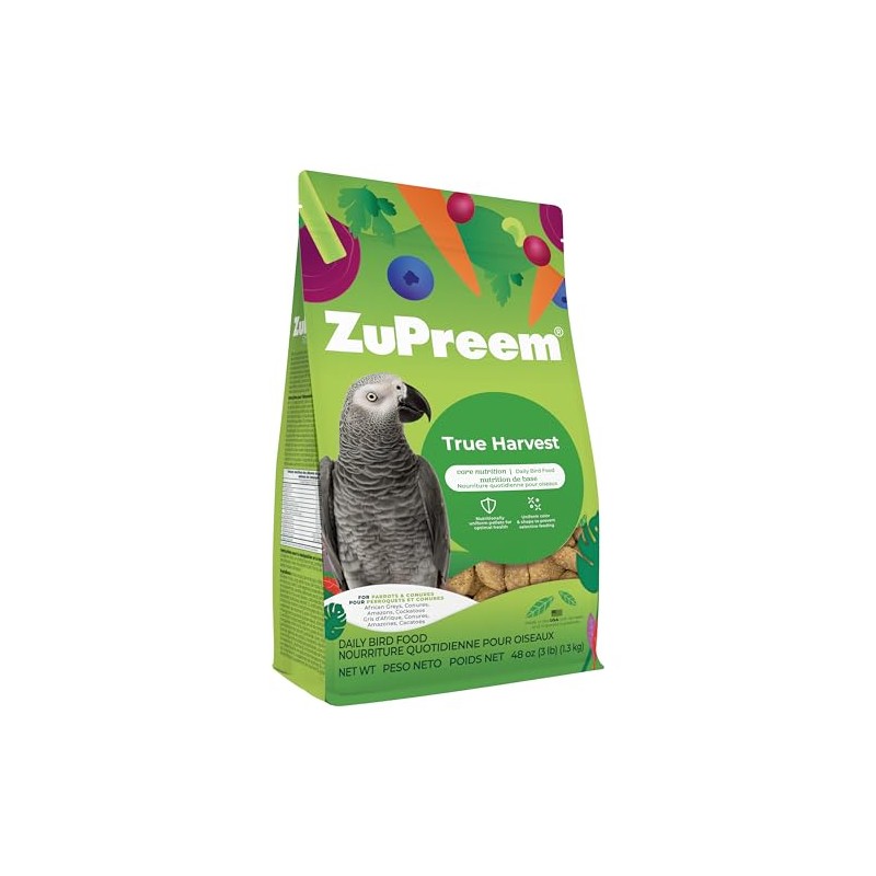 ZuPreem ZP93200 Natural Blend Diet for Medium/Large Birds, 3-Pound