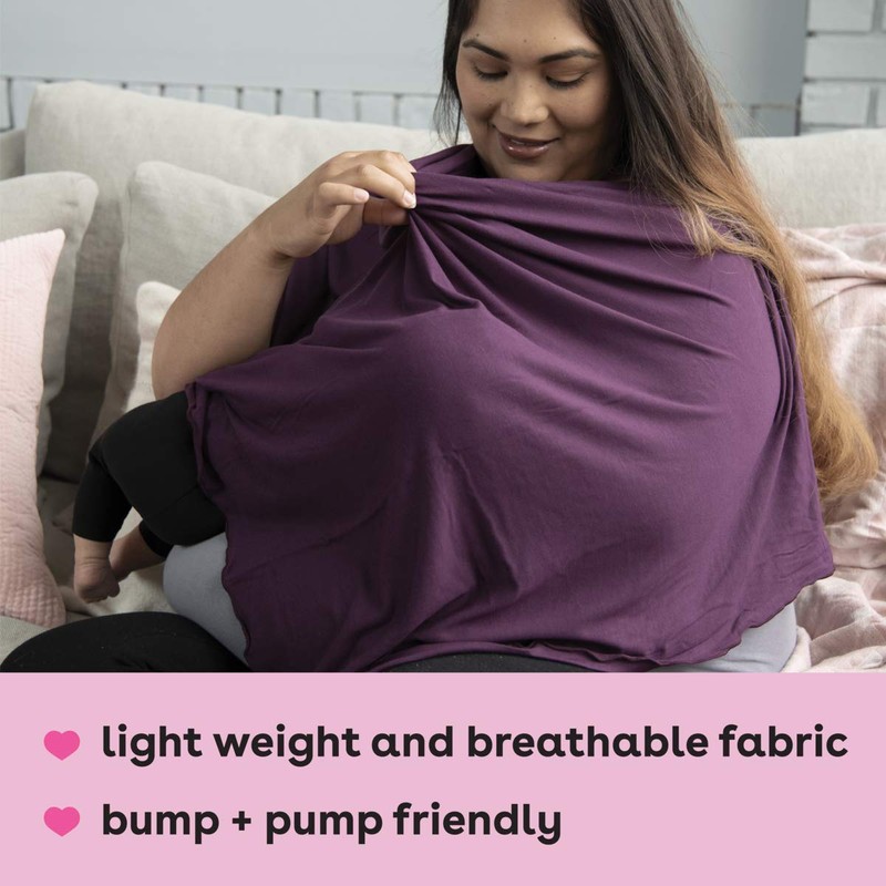 Bamboobies Women's Standard Nursing Shawl, Black, 1 Count (Pack of
