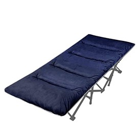 LITA XL Cot Pads for Camping, Soft Comfortable Cotton Thick Outdoor Sleeping Cot Mattress Pad 75"x28", Navy Blue