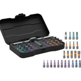 24 in 1 Magnetic Screwdriver Set, DIY Ratchet Screwdriver Set, Multi Bit Magnetic Drive with Ratchet Handle, Portable Compact Repair Tool Kit for Home, Electronics, Furniture, Computer, Bike Repairs