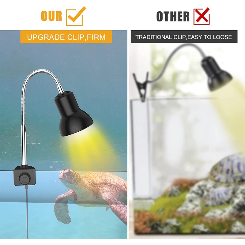 25W Heat Lamp with Holder UVA UVB Basking Lamp with