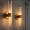Battery Operated Crystal Wall Sconces Set of 2, Battery Sconce