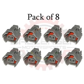 BALLENGER MOTORSPORTS (Pack of 8) 2 way Connector For Nippon Denso Type Injector