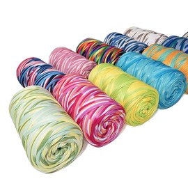 GNSN 165 Yards/roll Colorful T-Shirt Yarn Spaghetti Knitting Crochet Yarn Cotton Cloth for DIY Knit (14#,1 Roll)