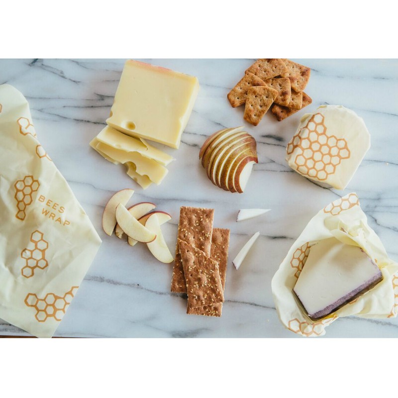 Bees Wrap 153CW10113 Set of 3 Cheese Wraps Plastic Alternative