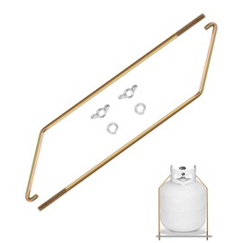 ONYUOKU 20 lb Propane Tank Holder Bracket Kit for RV Camper Trailer Fits Coleman Fleetwood Pop Up