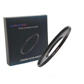 YAMAFOO 37mm to 62mm Step-Up Ring/Step Down Rings Filter Adapter for All Brands UV ND CPL Metal Ring Step-Up Rings Adapter Filter,Black (37-62)