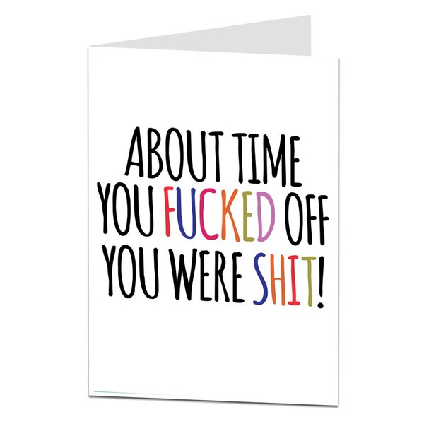 Funny Sorry Your Leaving Work Card Good Luck in Your