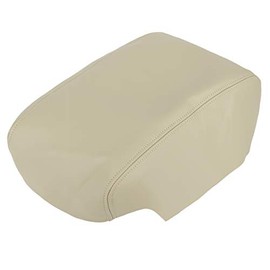 X AUTOHAUX Center Console Cover Armrest Cover Pad Replacement Microfiber Leather Beige for Toyota Avalon 2005-2012 Armrest Lid Not Included