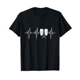 Conga Drum EKG Heartbeat Pulse T-Shirt