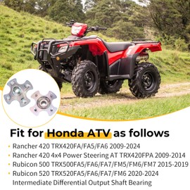 2PCS Rear Left/Right Wheel Hubs for Honda Rancher 420 TRX420FA FA5 FA6 4x4 TRX420FPA 2009-2024 Rubicon 500 TRX500FA5 FA6 FA7 FM5 FM6 FM7 2015-19 Rubicon 520 TRX520FA5 FA6 FA7 FM6 2020-24 42610-HP7-A00