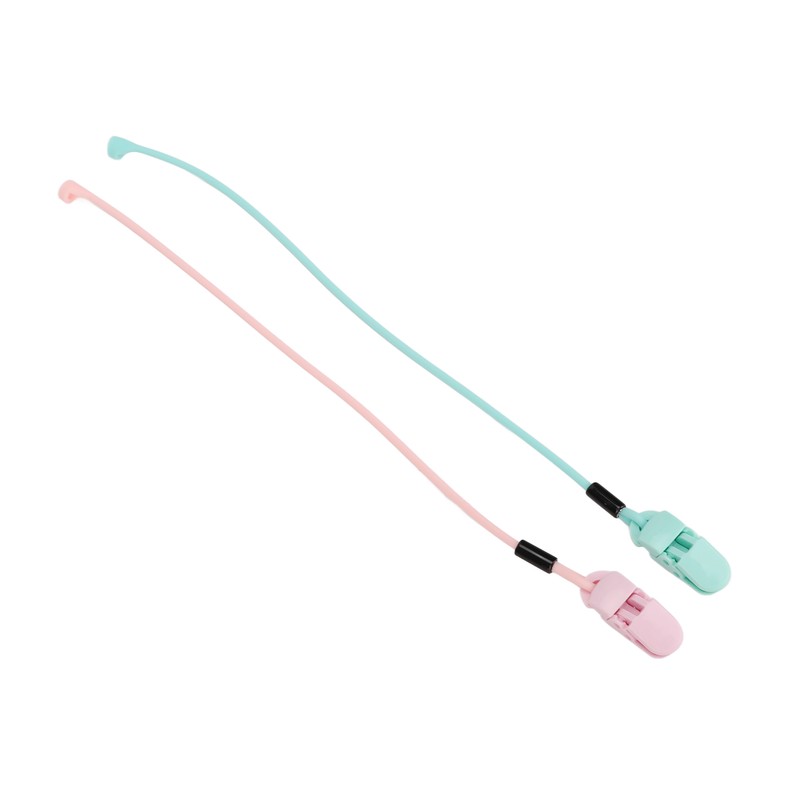 Hearing Aid Clips Pink Green Combination Set Portable Compact Flexible