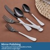 Onlycooker 20-Piece Black Silverware Set 18/0 Stainless Steel Flatware White