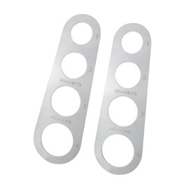 Guifeng 2PCS 180mm Length Stainless Steel Pasta Quick Measuring Tool Kitchen Cooking Tool Silver Kitchen Gadgets Spaghetti Ruler Rice Line Ruler