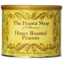 The Peanut Shop of Williamsburg Peanuts, Honey Roasted, 11 Ounce