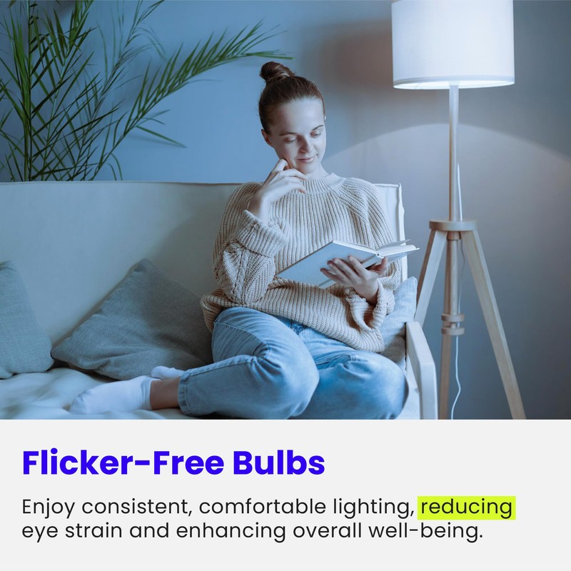 Feit Electric A450/850/10KLED/4 4-Pack 40W Equivalent 5.5 Watt Non-Dimmable A19