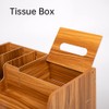 CompactStone Wooden Desk Organizer - Multifunctional Home Office Art Supplies