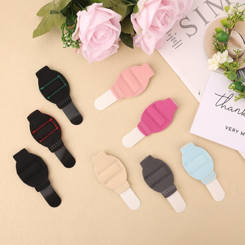 8pcs Finger Splints, Adjustable Trigger Finger Splints Reusable Finger Brace