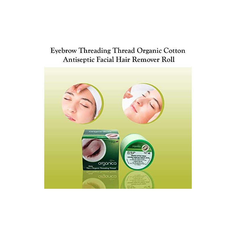4 x 300 m Organica Organic Cotton Eyebrow Threading Thread