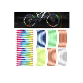 Pack of 92 Bicycle Spoke Reflectors Colourful Reflective Bicycle Spokes Decoration Children 360° Visibility Reflectors Bicycle Children Bicycle Reflectors for Girls/Boys Bicycle Spoke Decoration
