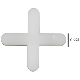 500Pcs Tile Spacers, Tile Spacers for Ceramic and Stone Installation, 2.5mm Cross Separators, Floor and Wall Leveling