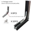 BLCCLOY 8Pcs 2020 Aluminum Extrusion Panel Corner Bracket T Slot