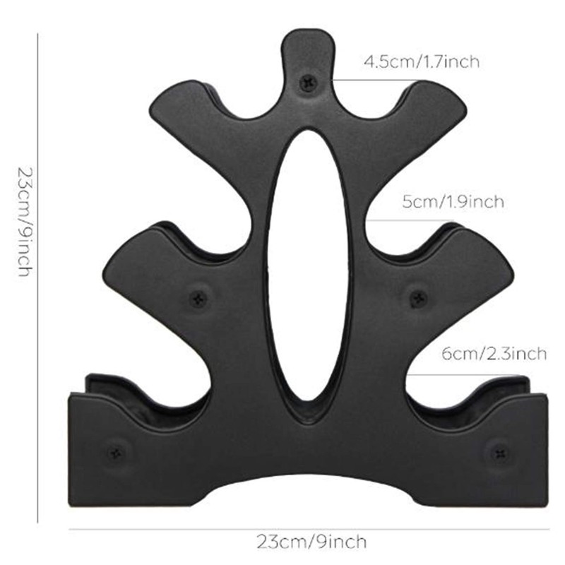 Panda Shop KINOKINO Dumbbell Rack Compact Tree 3-Tier Holder Black