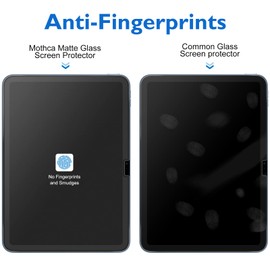Mothca Mothca Matte Glass Screen Protector for iPad 11-inch A16 2025 (11th Generation) / iPad 10th Generation 10.9-inch 2022 Anti-Glare & Anti-Fingerprint Tempered Glass with Alignment Frame, Smooth as Silk