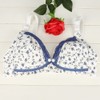 Women’s Nursing Bra,Front Pre Opening Buckle Non Wire Cotton Lace