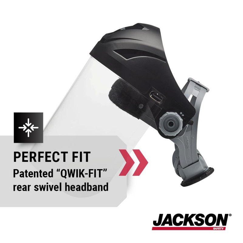 Jackson Safety 14262 F4XP Premium Face Shield/Face Guard, Ratcheting Safety