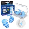 Swimming Ear Plugs, 2 Pairs of Waterproof, Reusable Swimming Plugs