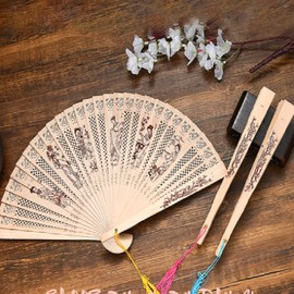 National Museum Goods Foldable Fan Traditional Wooden Korean Souvenir Portable Fan I agree to third party provision for foreigner gift delivery / 국립 박물관굿즈 접이식 부채 전통 나무 한국 기념품 휴대용 부채 외국인 선물 배송을 위한 제3자 제공에 동의합니다