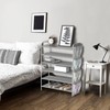 Simple Houseware 6-Tier Shoe Rack Storage Organizer w/Side Hanging Bag,