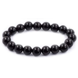 Grounded Black Onyx Stretch Bracelet | Root Chakra | Capricorn Birthstone | 8mm Beads