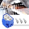eMagTech 4Pcs 3 Pin H4 Headlight Sockets Replacement 3 Pin