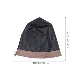 Yardwe Garden Fountain Cover, 420D Polyester, Waterproof, Protection Against Rain, Snow, UV Rays