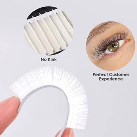 Colored Eyelash Extensions Easy Fan White 9-16mm Mixed D Curl Easy Fanning 0.07mm Self Premade Volume Lash Supplies
