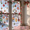 Simgoing 12 Sheets Merry Christmas Window Cling Stickers, Removable Xmas