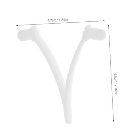 Mipcase 8Pcs Pool Cleaning Tool Replacement Clips for V Shaped Skimmer Nets Durable Material Fits Standard Pool Poles for Accessories