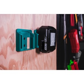 Caddy | Makita Battery Holder | Fits Makita 18v Battery - Perfect for Work Bench, Garage Organizer, Work Van Accessories, Tool Box, Makita Batteries | (2-Pack)