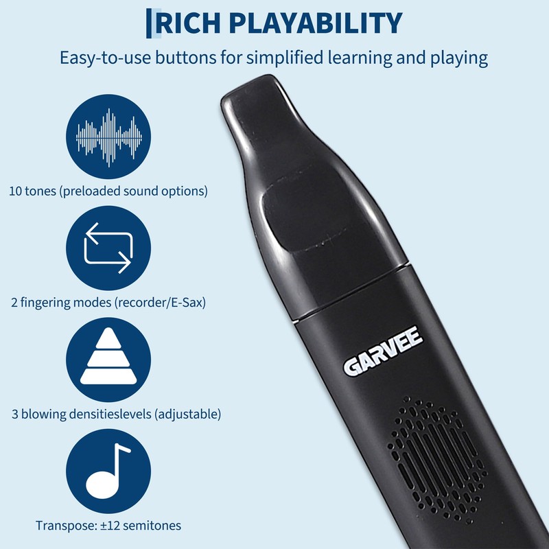 Electronic Saxophones with Built-in 10 Musical Tones & 2 Fingering
