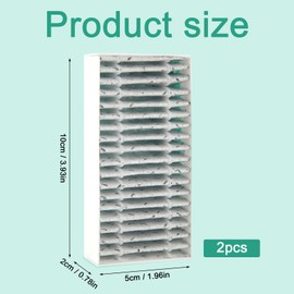 BOXOB 2pcs 3D Printer Air Filter Compatible with Adventurer 5M / 5M PRO, 3D Printer Accessories Filter Replacement Parts