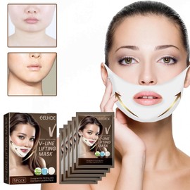 V Lifting Mask V Face Masks V Line Firming Mask V Face Shaper Mask V Line Lifting Mask Double Chin Reducer V Line Lifting Mask for Tightening and Strengthening the Face (Pack of 5)