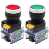 TWTADE / 2pcs 22mm Panel Mount 10A 440V 1NO 1NC